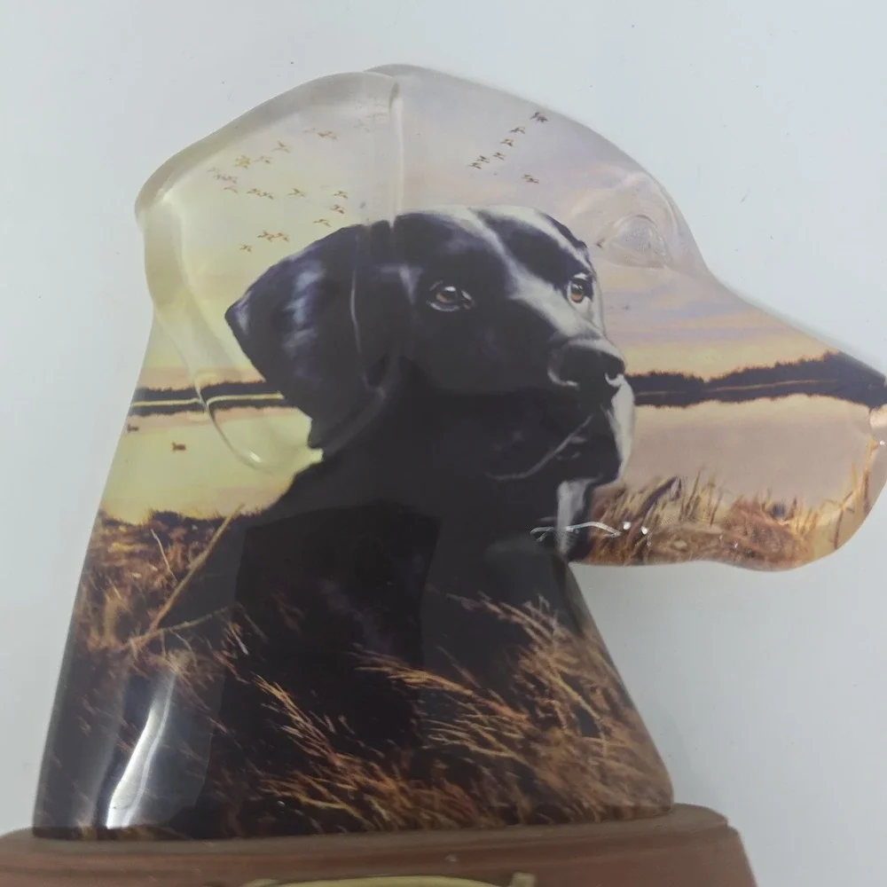Hamilton Faithful Companion Man's Best Friend Collection Black Lab Dog Sculpture